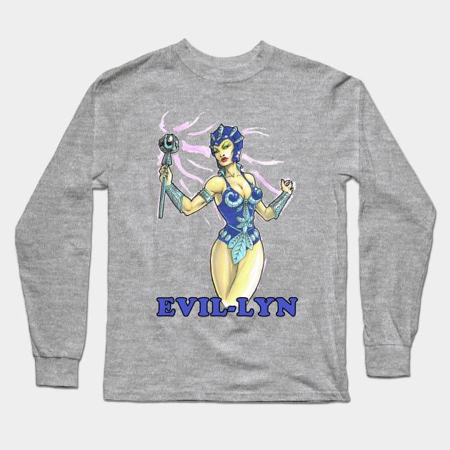 Evil Long Sleeve T-Shirt by RenMcKinzie